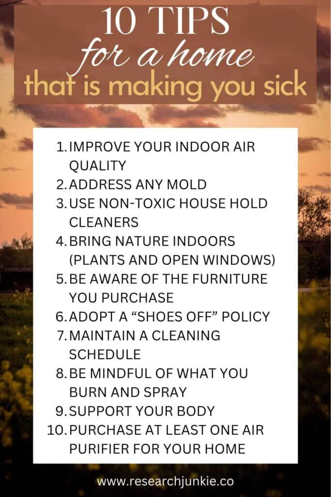 10 tips for a home that is making you sick