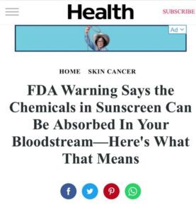 sunscreen recall