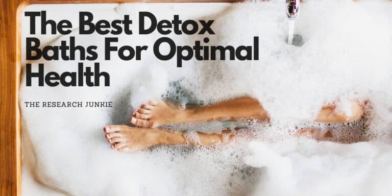 Detox Bubble bath with womans legs peaking out